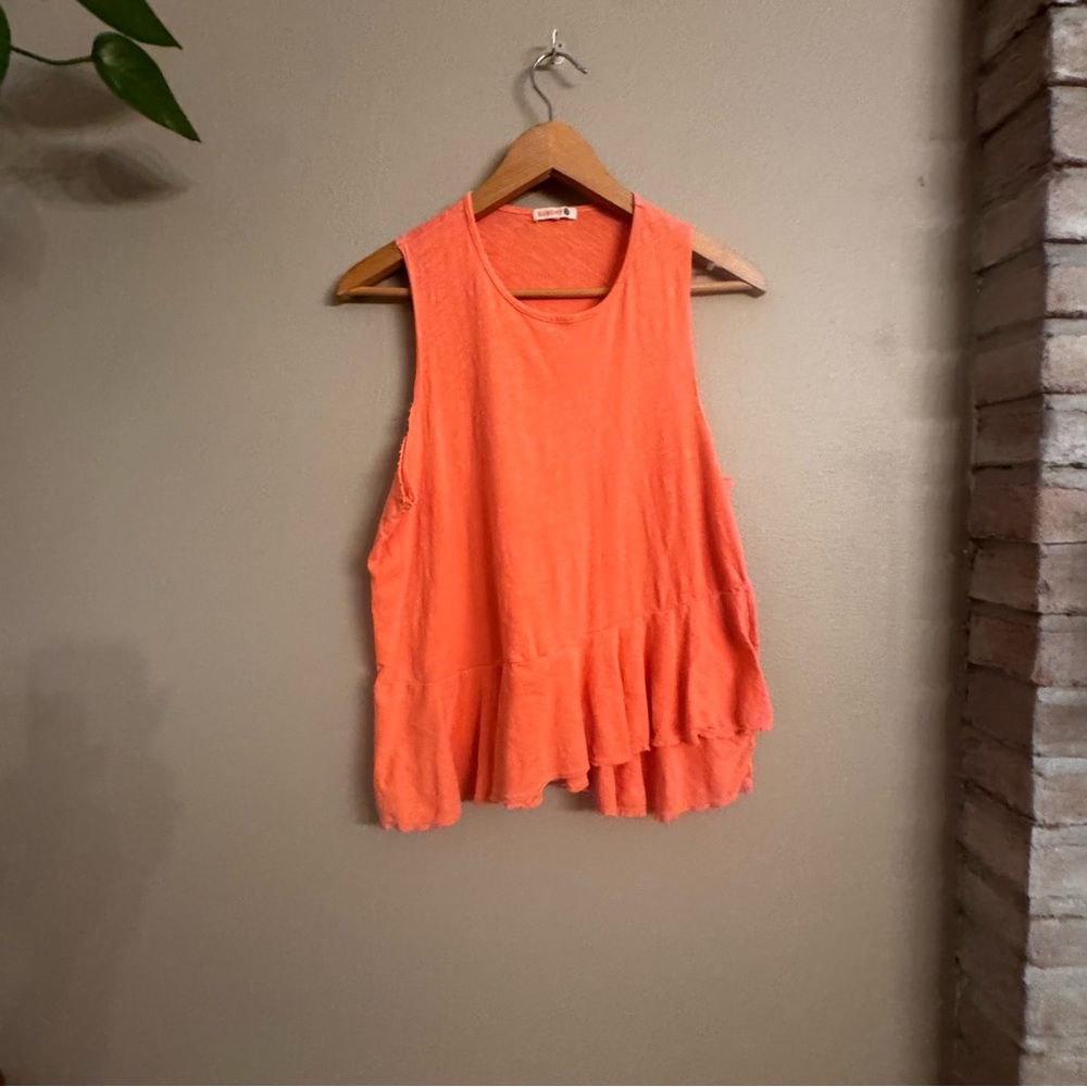 SUNDRY‎ Ruffle Hem Tank Top - Picture 2 of 7